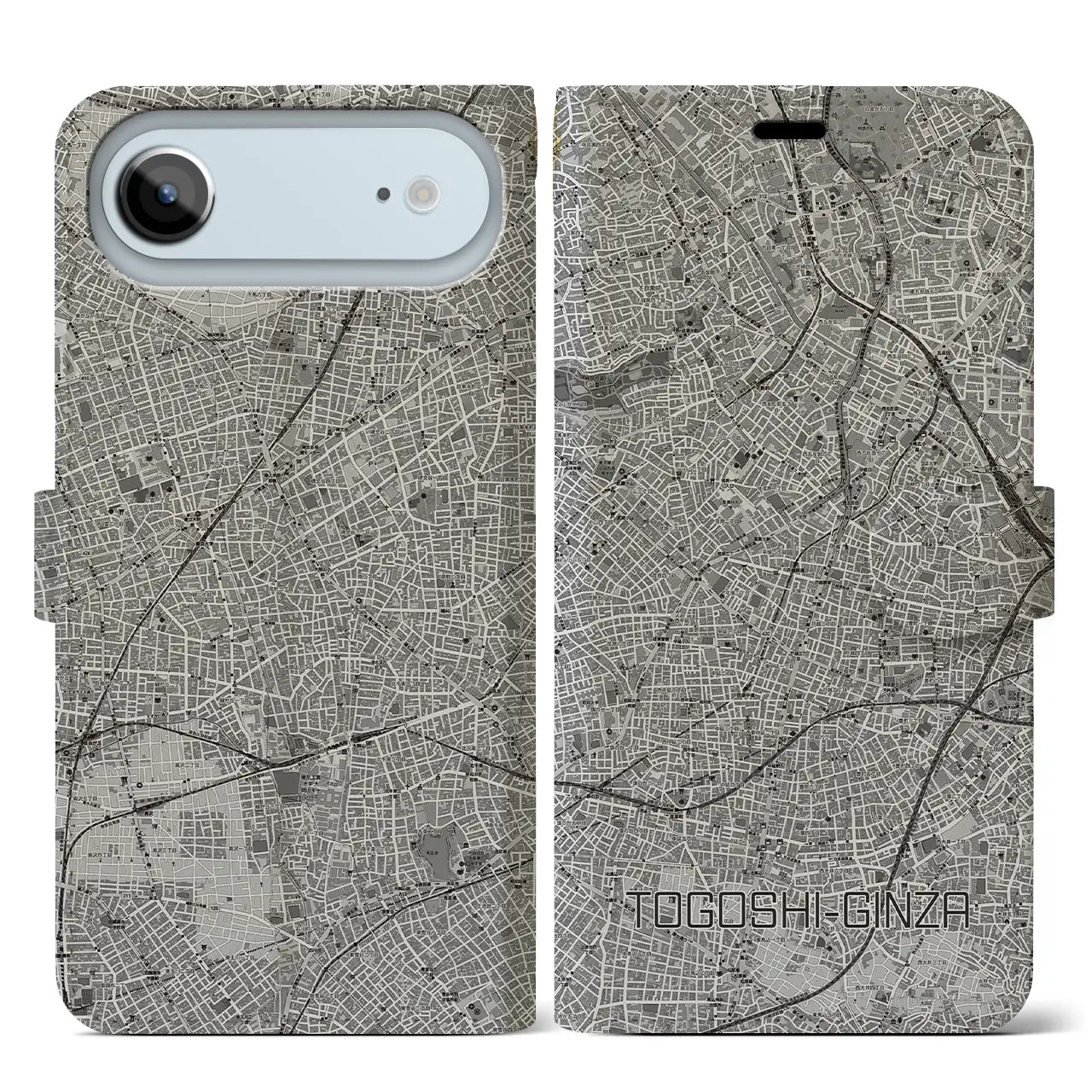 【戸越銀座(東京都)】地図柄iPhoneケース(手帳タイプ)