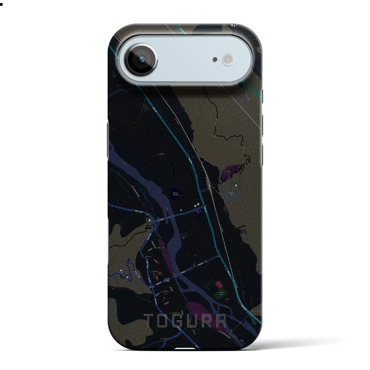 【戸倉(長野県)】地図柄iPhoneケース(バックカバータイプ)