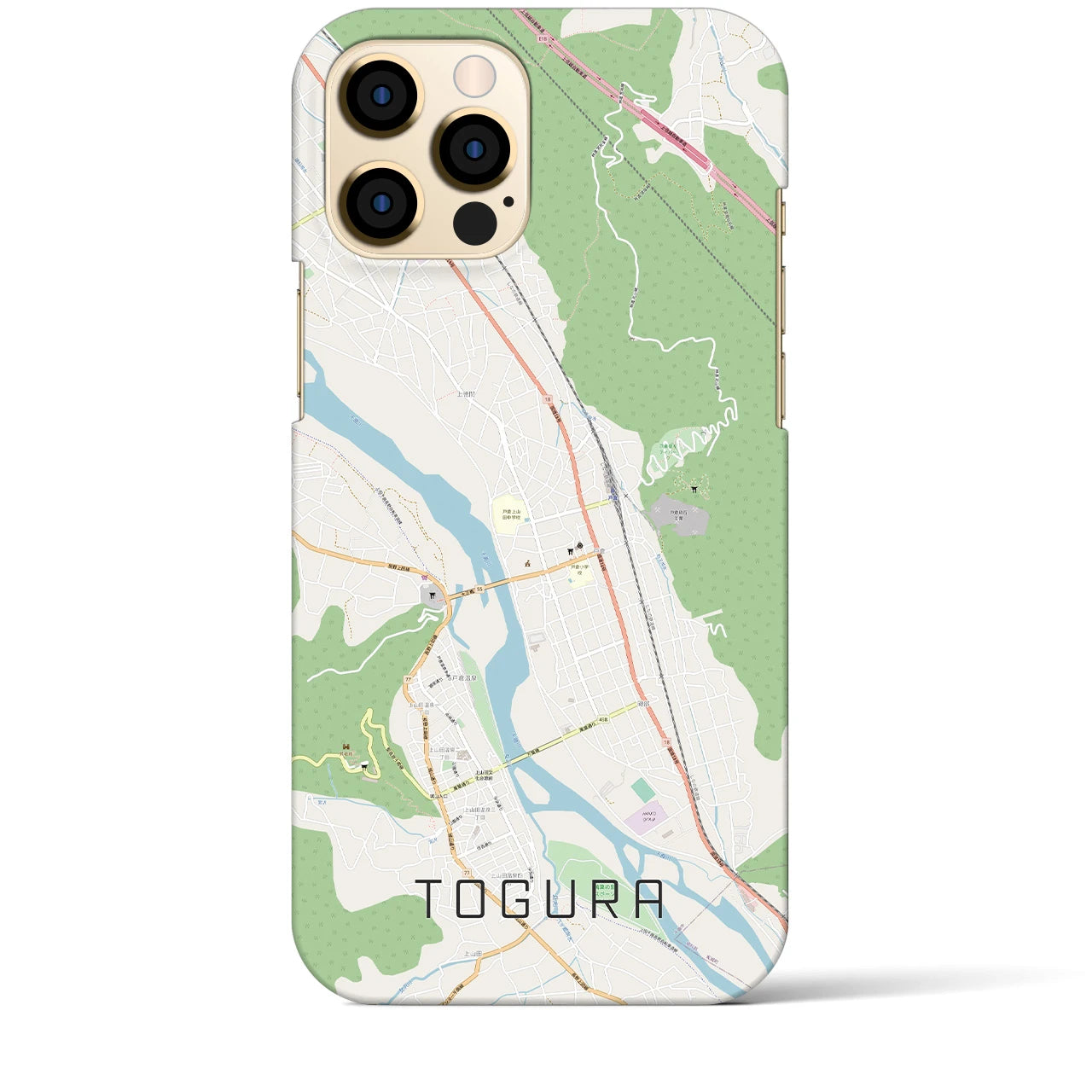 【戸倉(長野県)】地図柄iPhoneケース(バックカバータイプ)