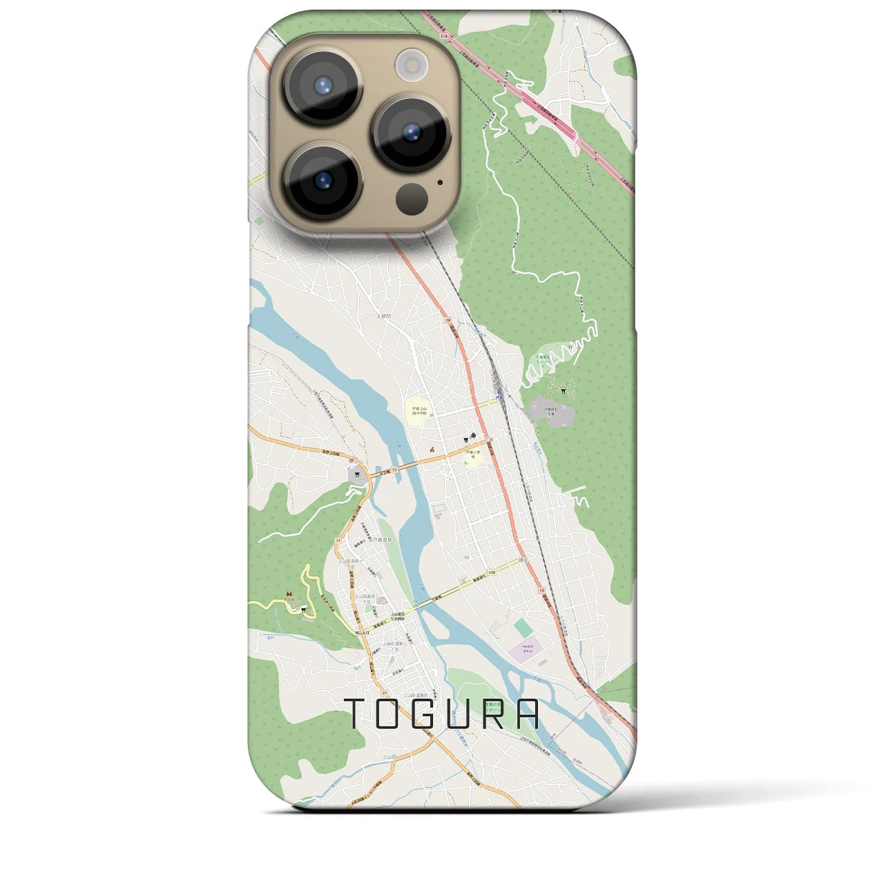 【戸倉(長野県)】地図柄iPhoneケース(バックカバータイプ)