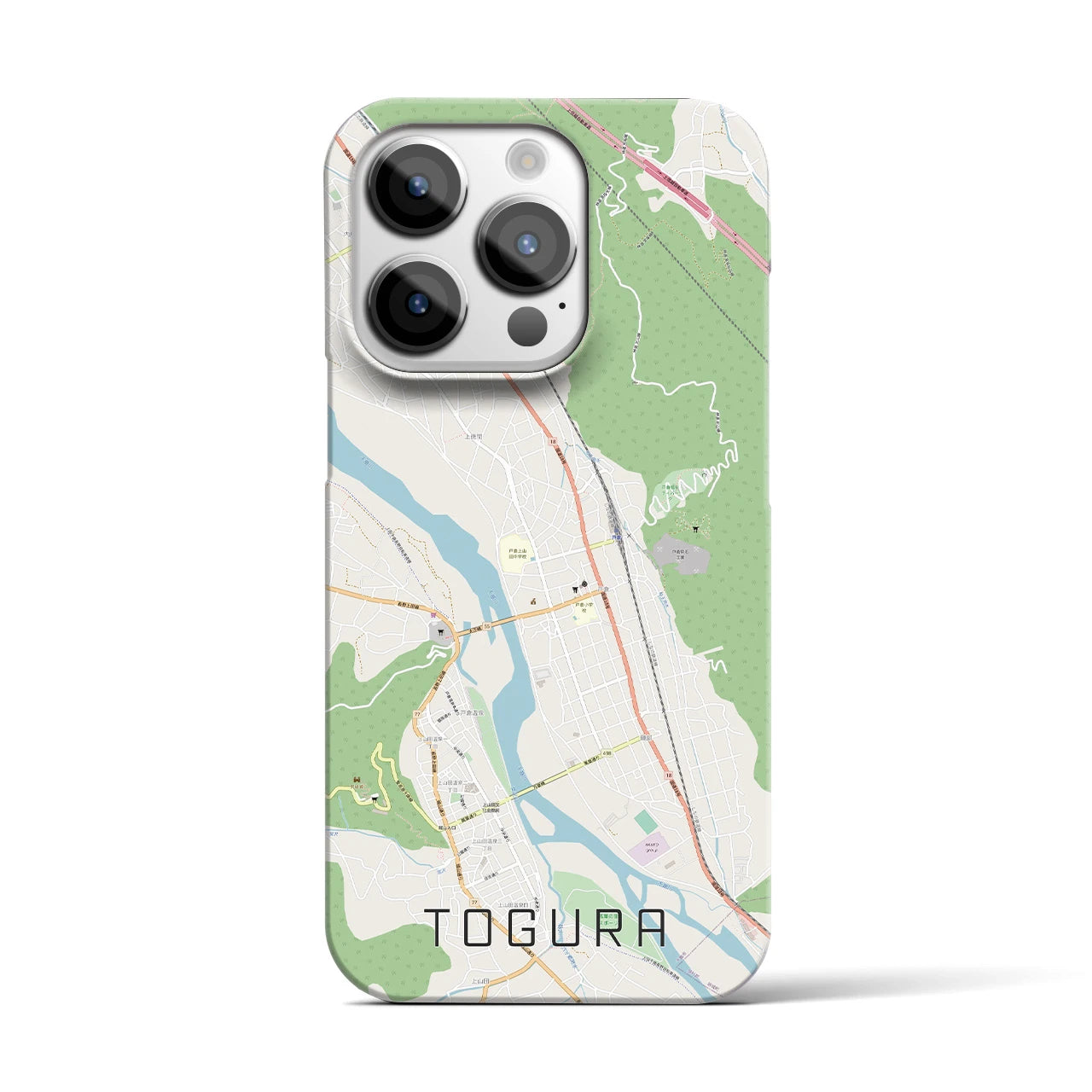 【戸倉(長野県)】地図柄iPhoneケース(バックカバータイプ)