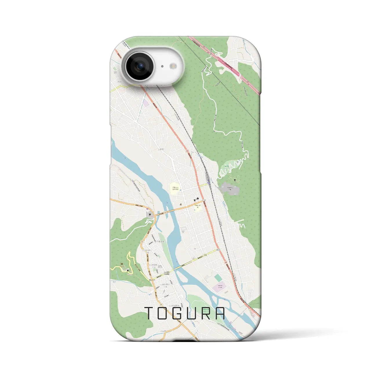 【戸倉(長野県)】地図柄iPhoneケース(バックカバータイプ)