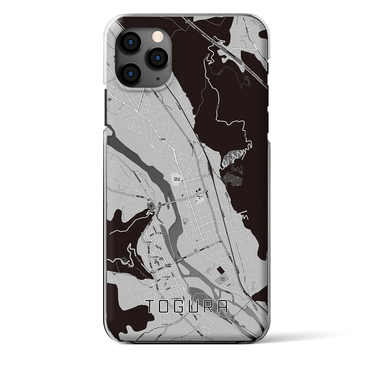 【戸倉(長野県)】地図柄iPhoneケース(クリアタイプ)