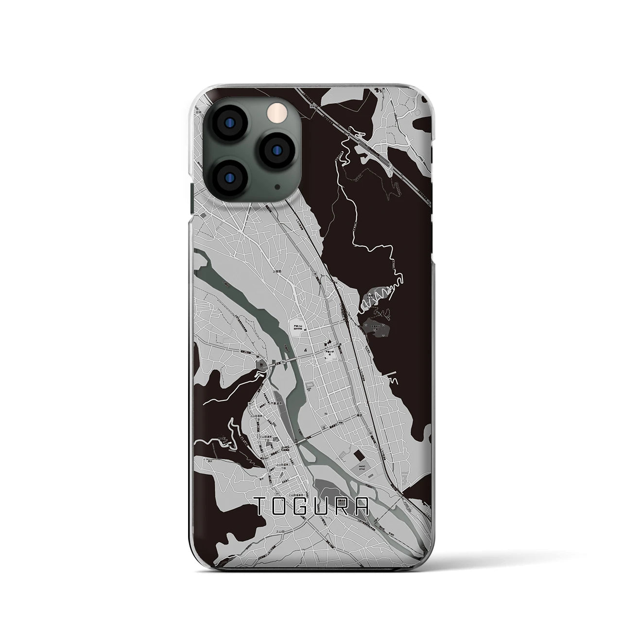 【戸倉(長野県)】地図柄iPhoneケース(クリアタイプ)