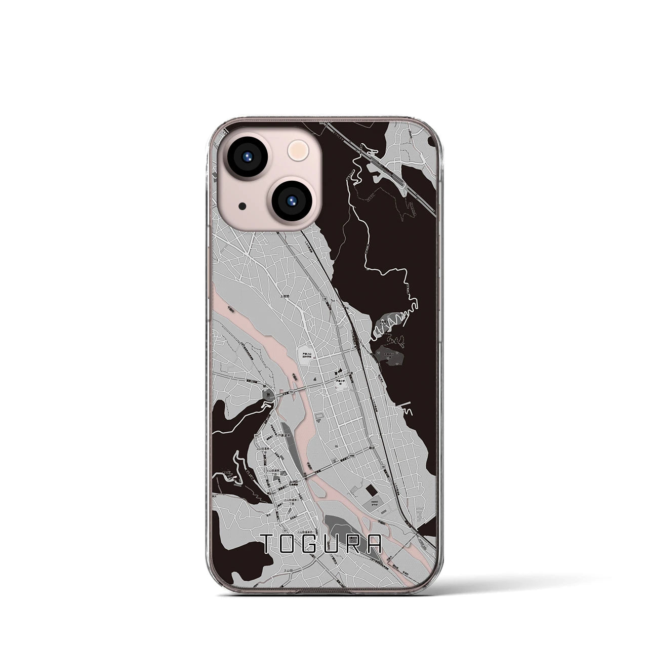 【戸倉(長野県)】地図柄iPhoneケース(クリアタイプ)