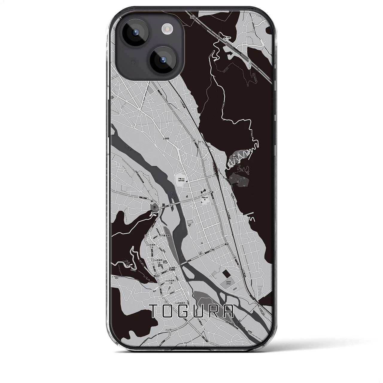 【戸倉(長野県)】地図柄iPhoneケース(クリアタイプ)