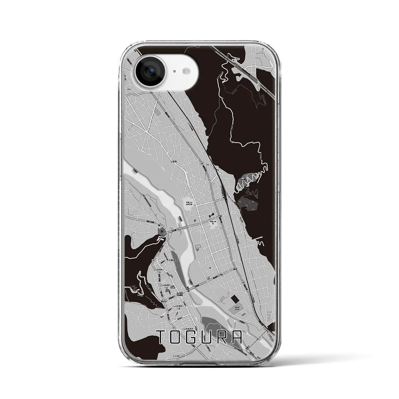 【戸倉(長野県)】地図柄iPhoneケース(クリアタイプ)