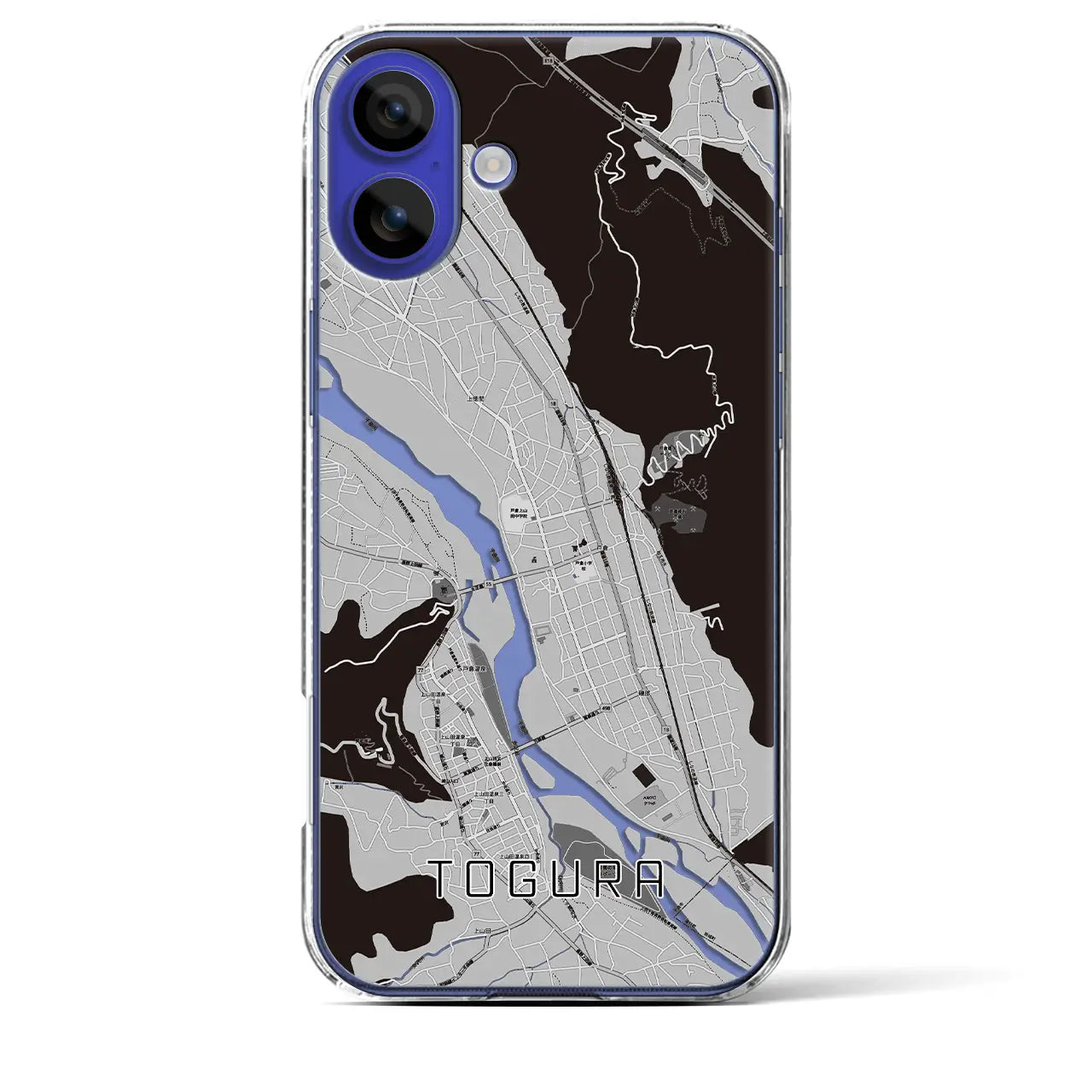 【戸倉(長野県)】地図柄iPhoneケース(クリアタイプ)