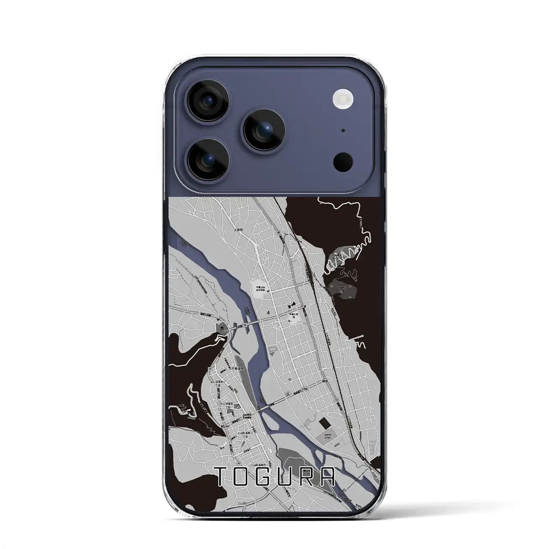 【戸倉(長野県)】地図柄iPhoneケース(クリアタイプ)