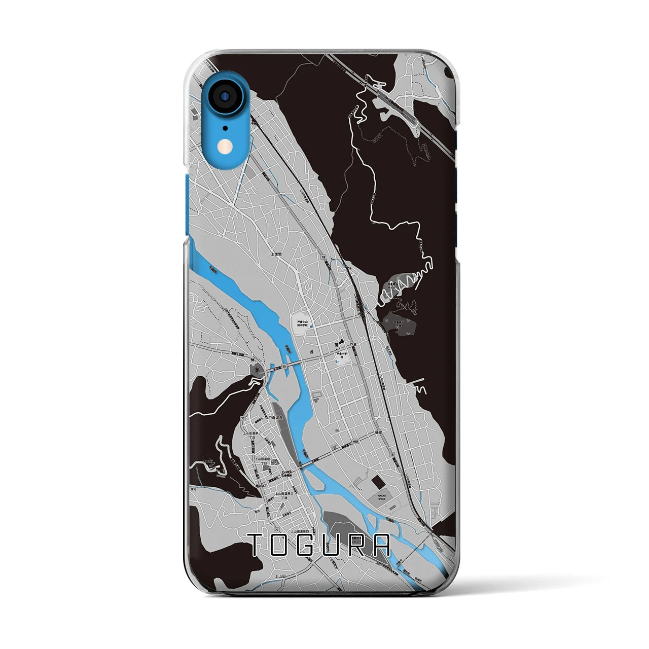 【戸倉(長野県)】地図柄iPhoneケース(クリアタイプ)