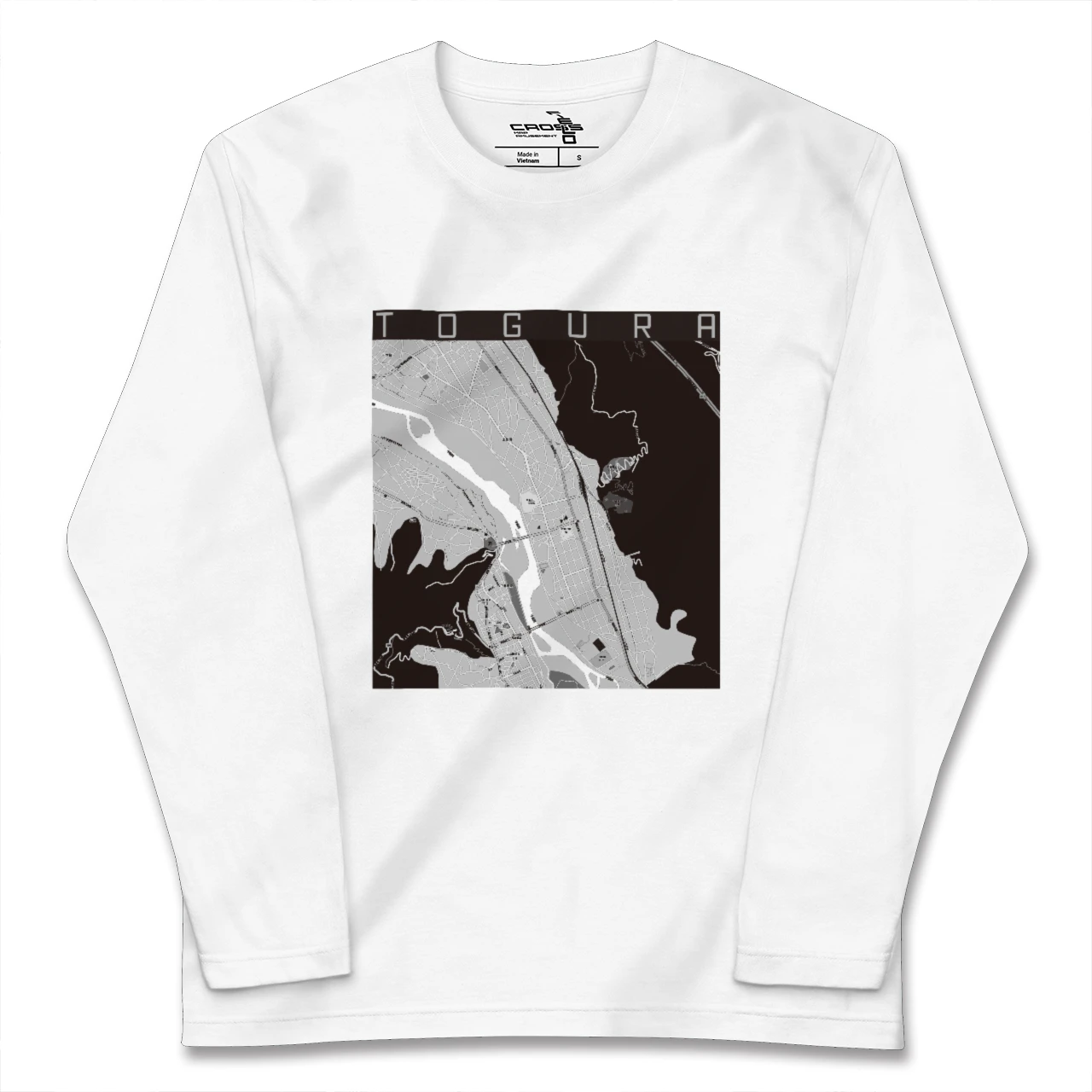 【戸倉(長野県)】地図柄ロングスリーブTシャツ