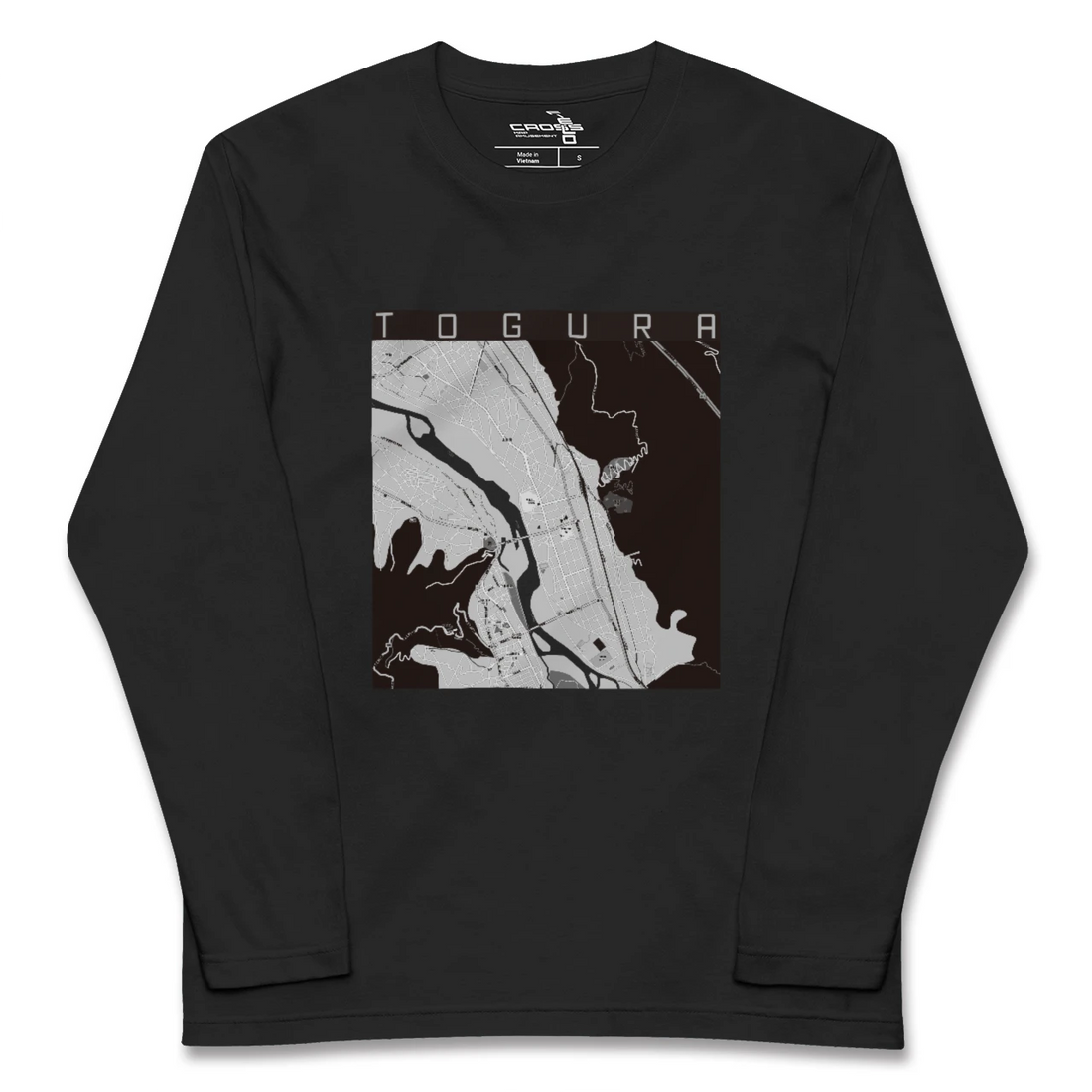 【戸倉(長野県)】地図柄ロングスリーブTシャツ