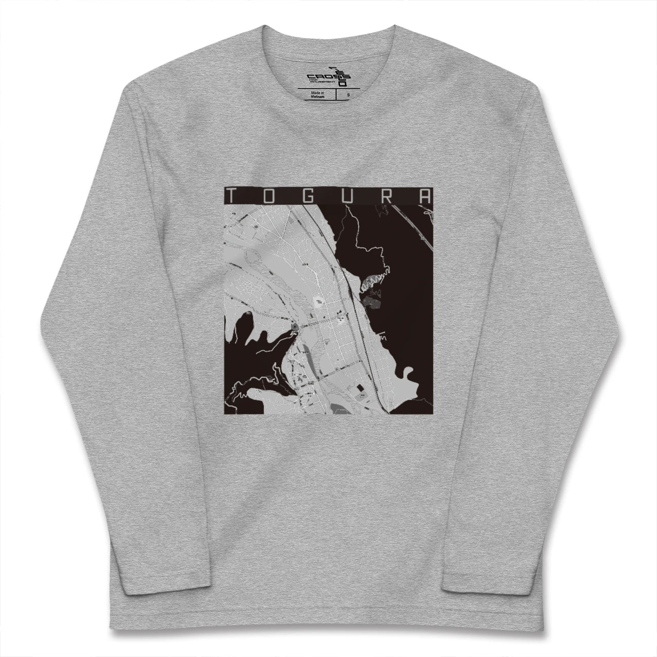 【戸倉(長野県)】地図柄ロングスリーブTシャツ