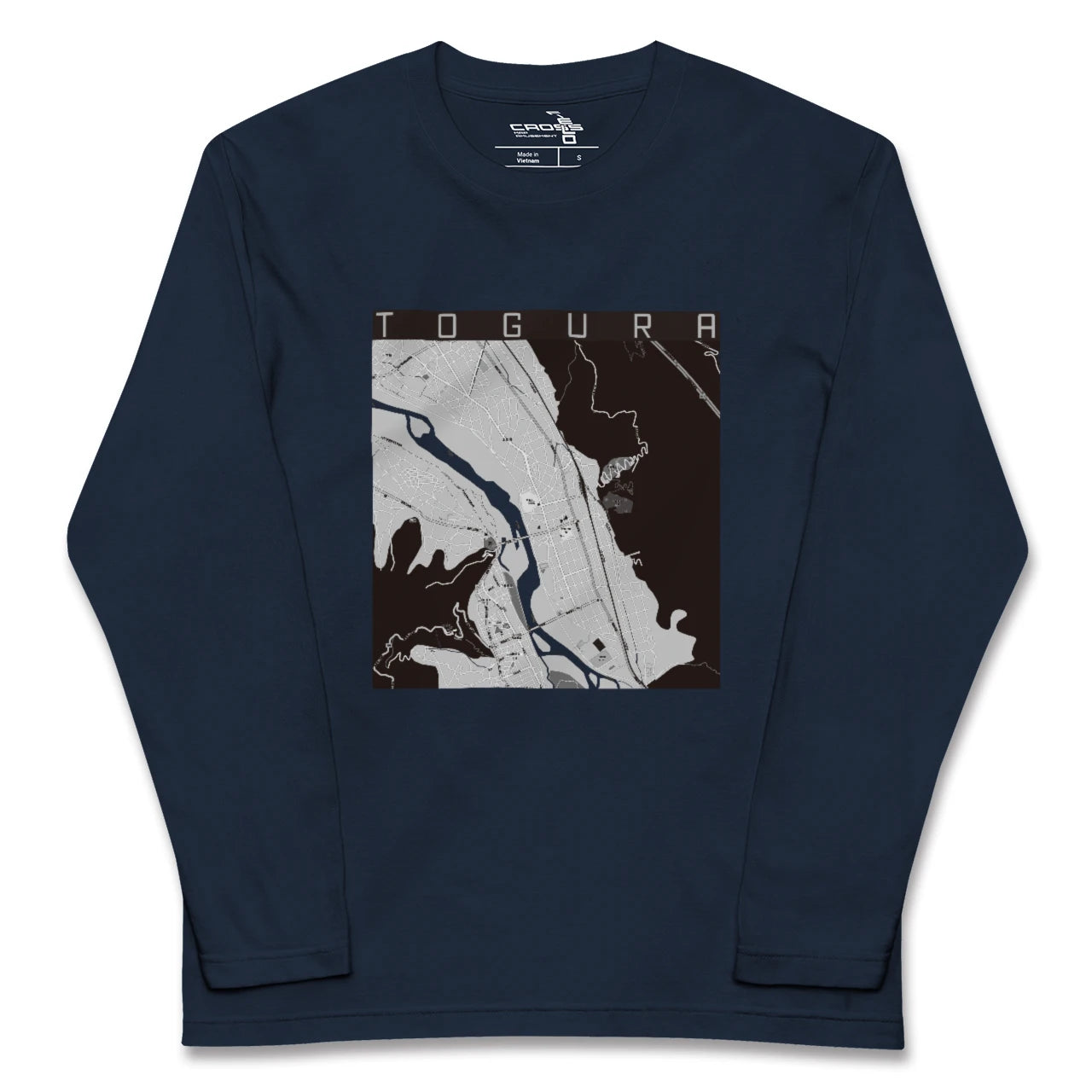 【戸倉(長野県)】地図柄ロングスリーブTシャツ