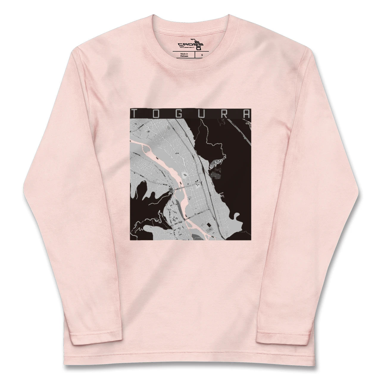 【戸倉(長野県)】地図柄ロングスリーブTシャツ