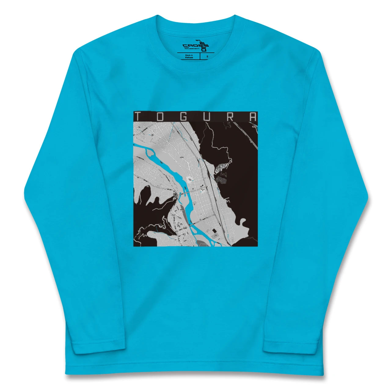 【戸倉(長野県)】地図柄ロングスリーブTシャツ