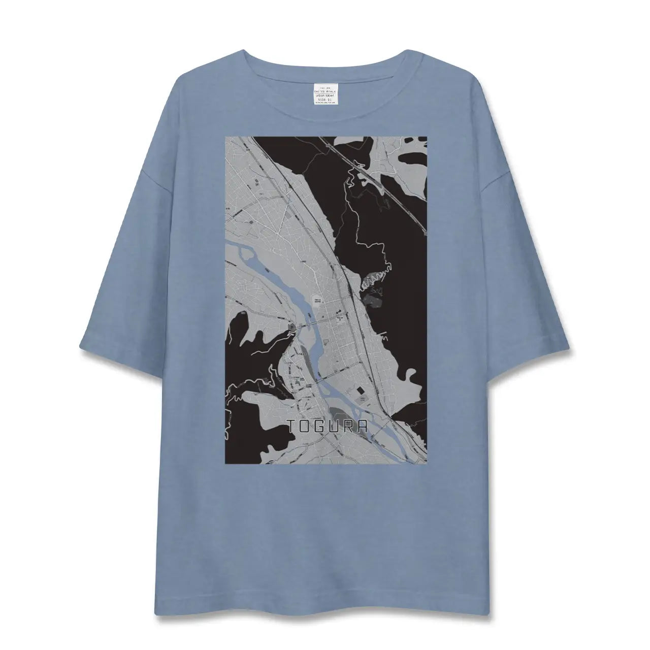 【戸倉(長野県)】地図柄ビッグシルエットTシャツ