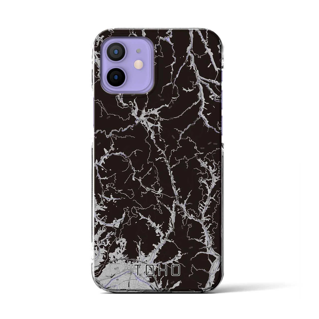 【東峰(福岡県)】地図柄iPhoneケース(クリアタイプ)