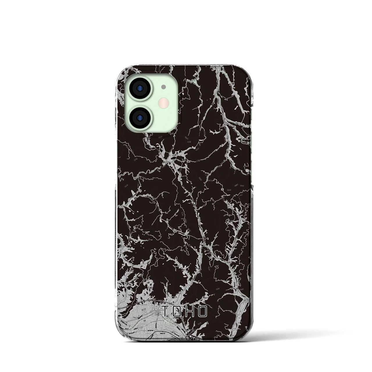 【東峰(福岡県)】地図柄iPhoneケース(クリアタイプ)