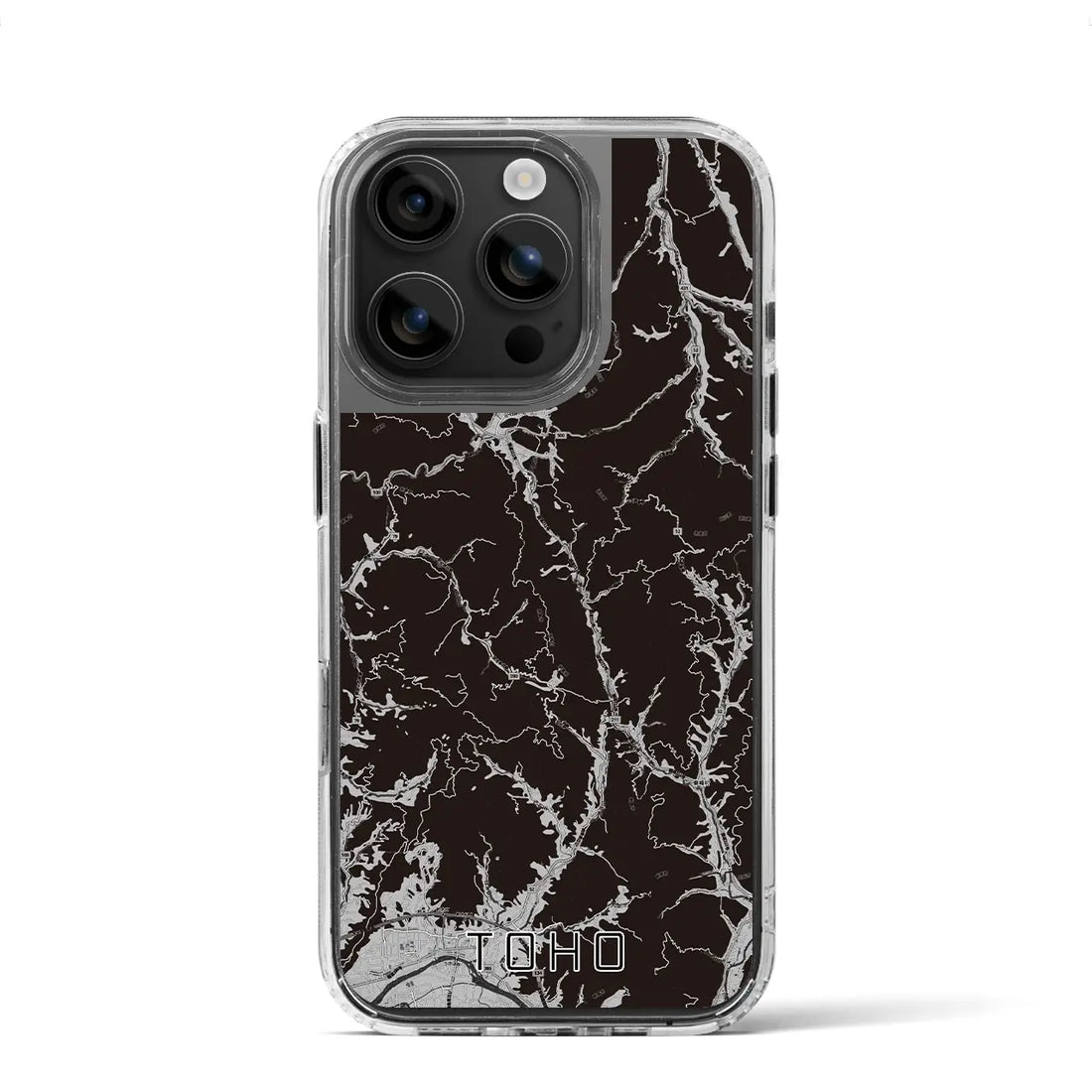 【東峰(福岡県)】地図柄iPhoneケース(MagSafeタイプ)