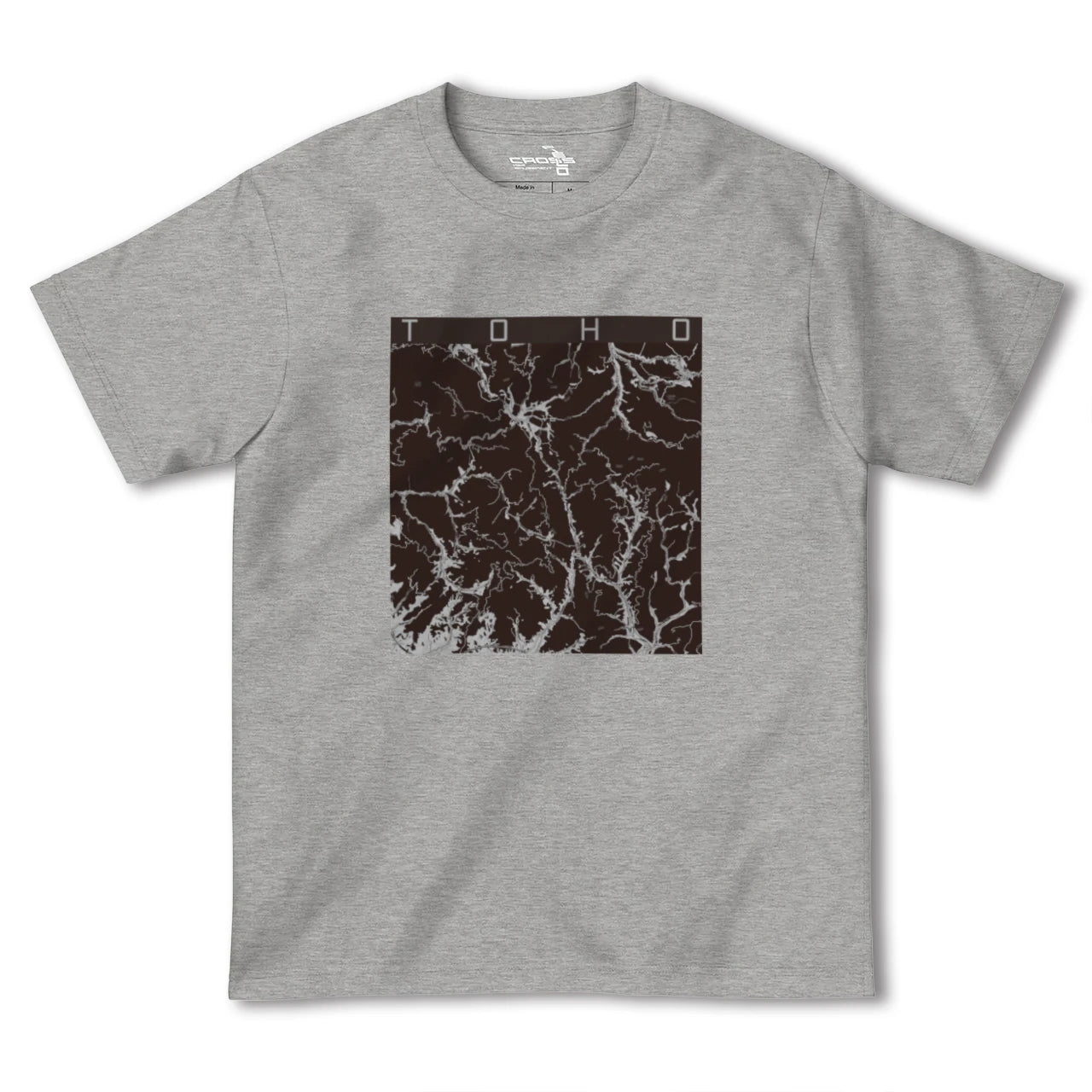 【東峰(福岡県)】地図柄ヘビーウェイトTシャツ