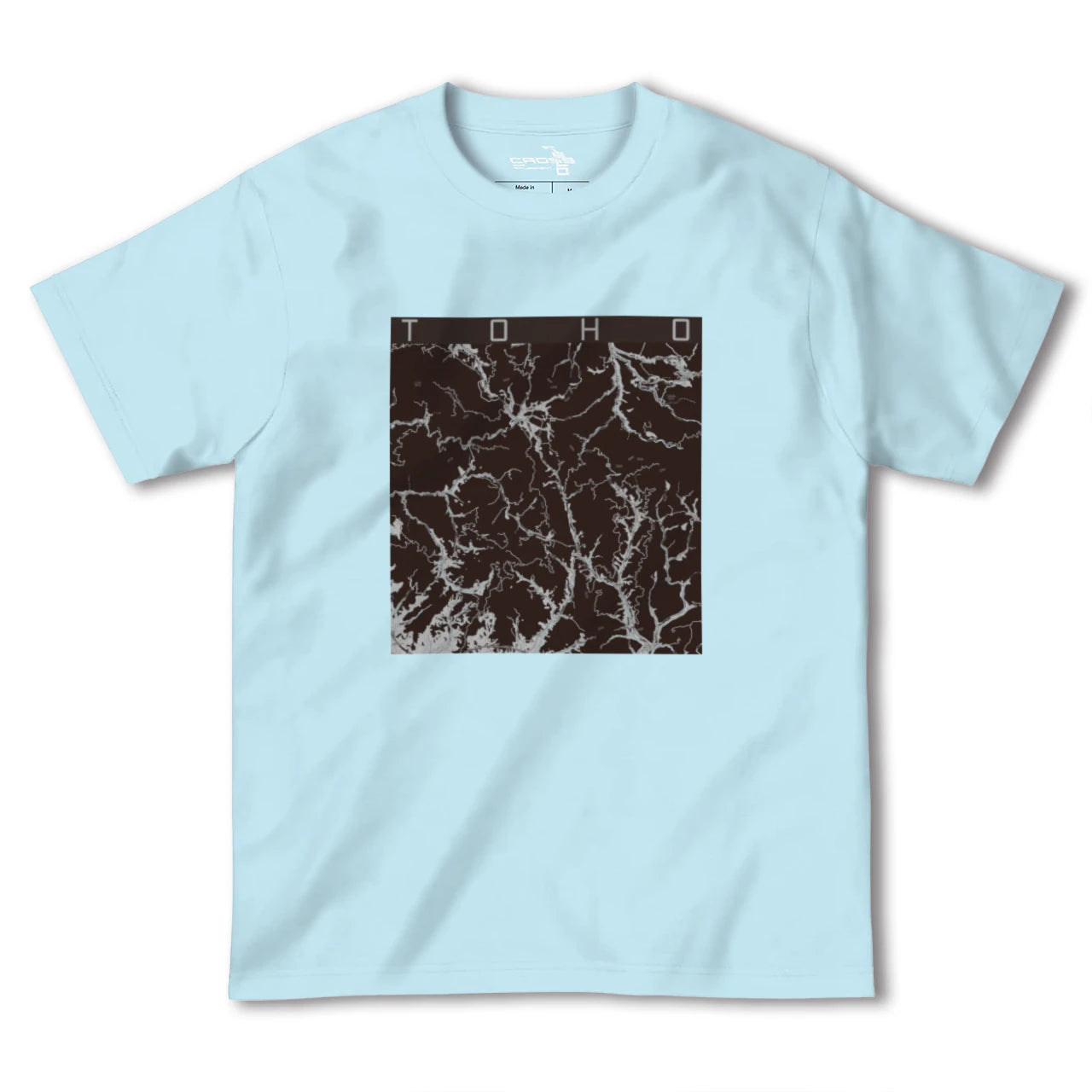 【東峰(福岡県)】地図柄ヘビーウェイトTシャツ