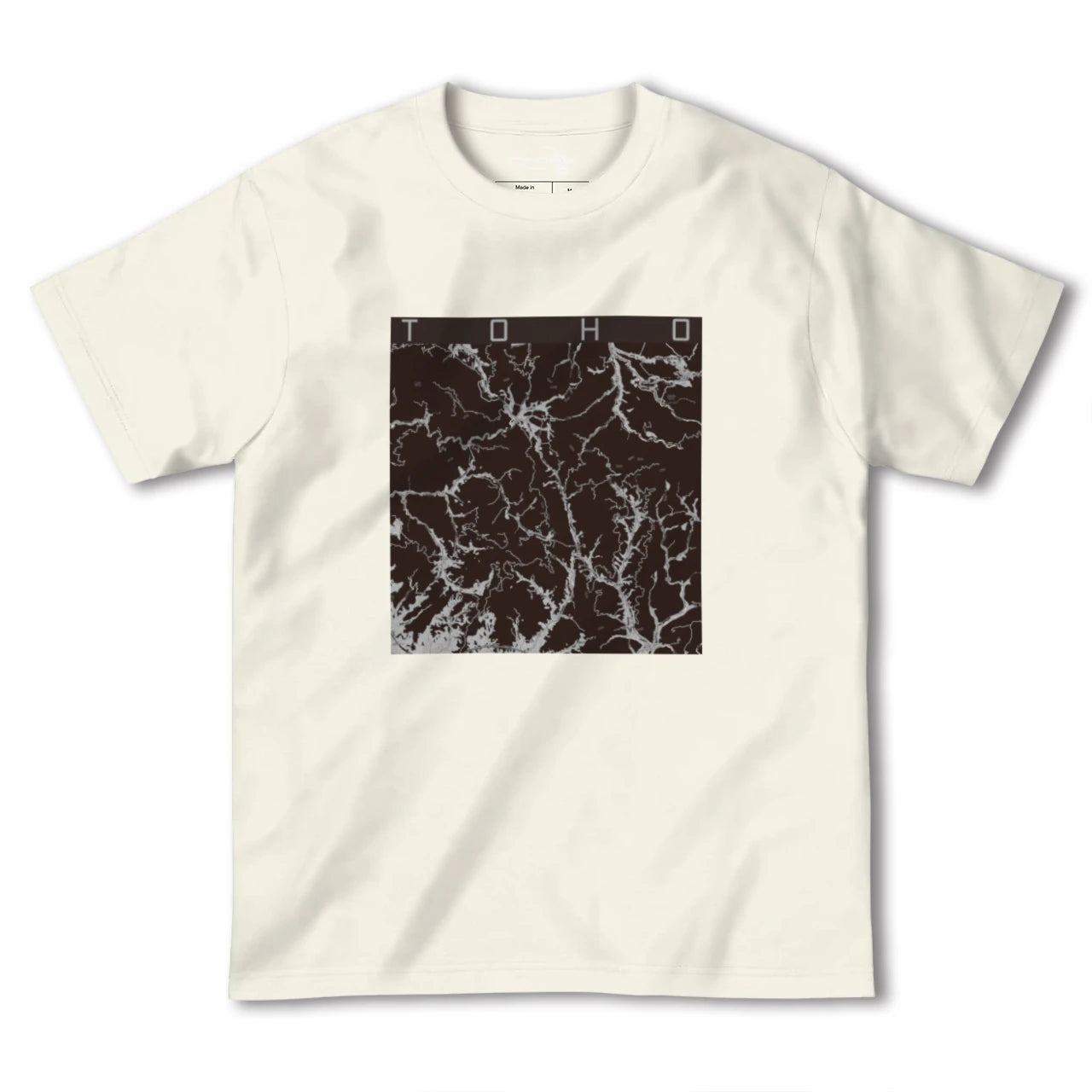 【東峰(福岡県)】地図柄ヘビーウェイトTシャツ