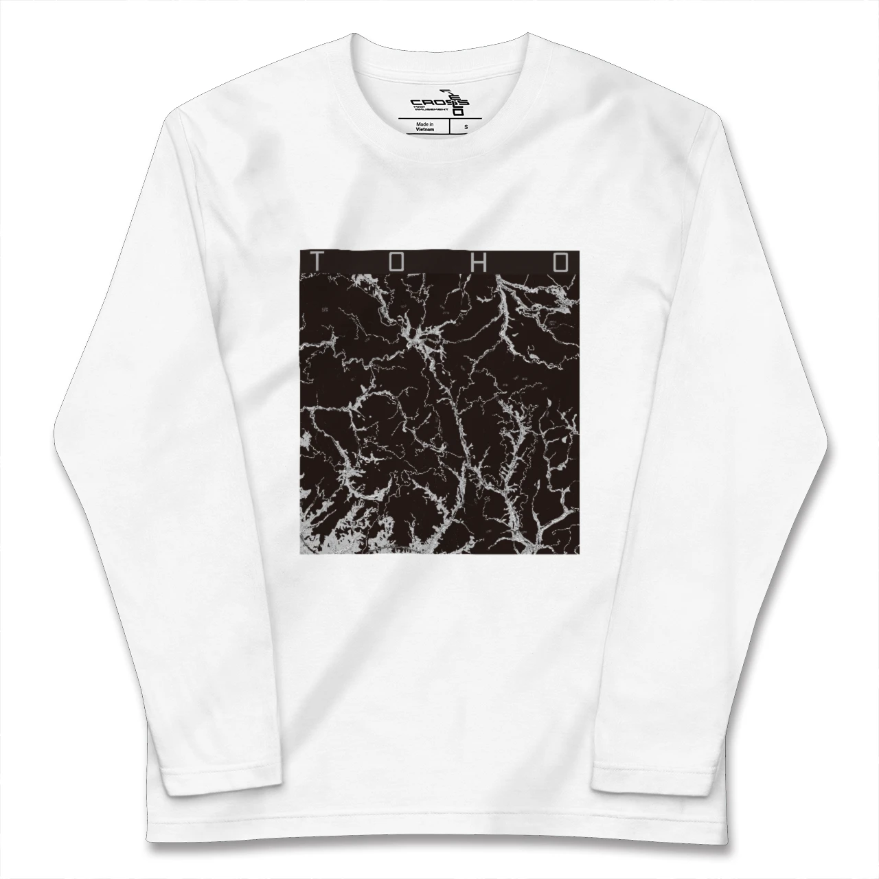 【東峰(福岡県)】地図柄ロングスリーブTシャツ