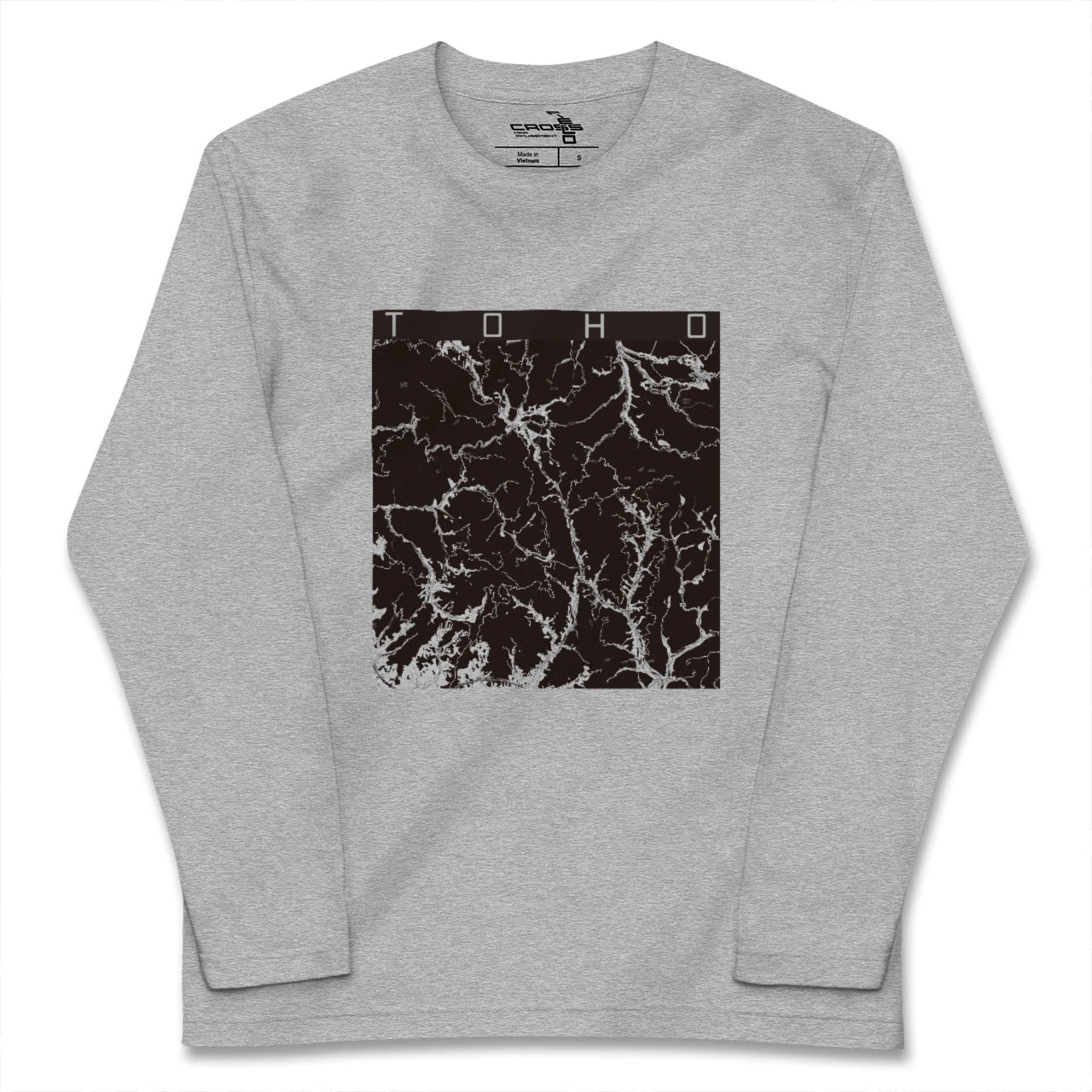 【東峰(福岡県)】地図柄ロングスリーブTシャツ