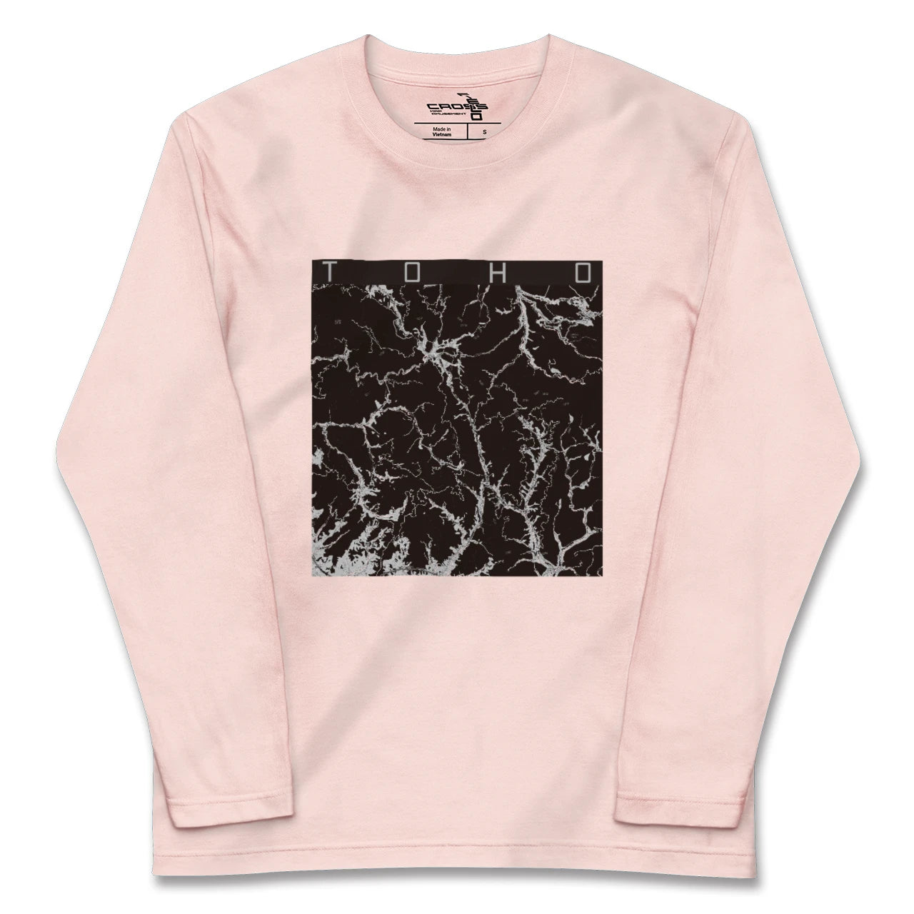 【東峰(福岡県)】地図柄ロングスリーブTシャツ