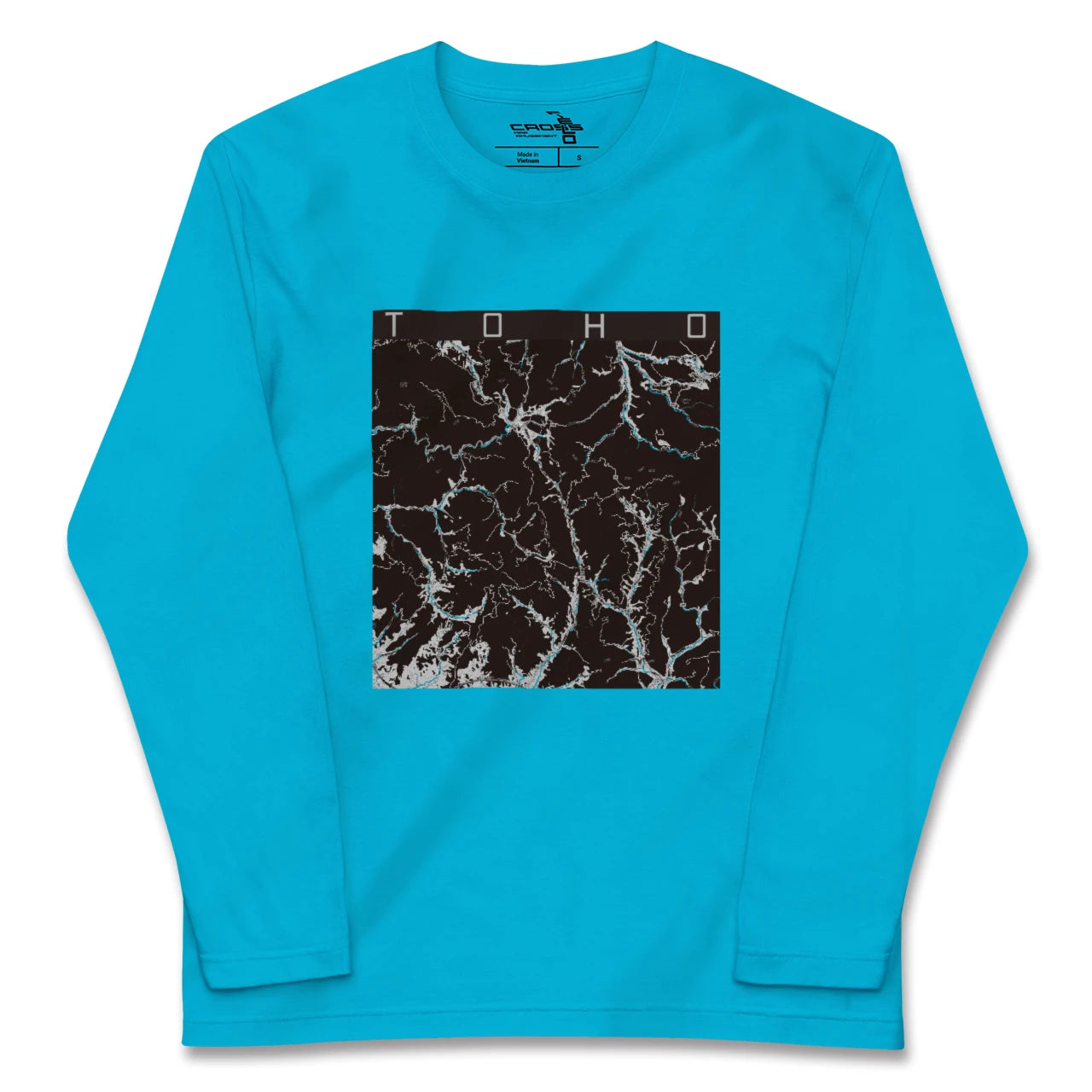 【東峰(福岡県)】地図柄ロングスリーブTシャツ