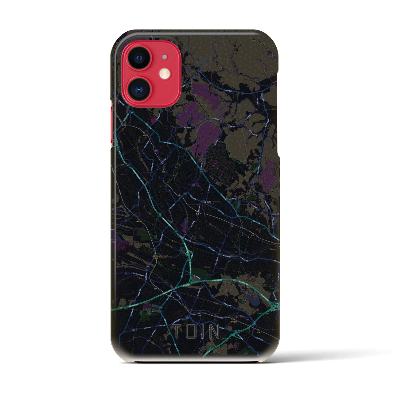 【東員(三重県)】地図柄iPhoneケース(バックカバータイプ)