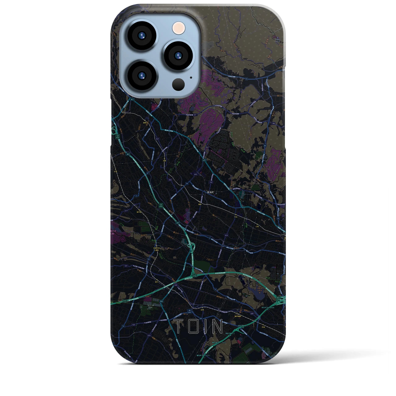 【東員(三重県)】地図柄iPhoneケース(バックカバータイプ)