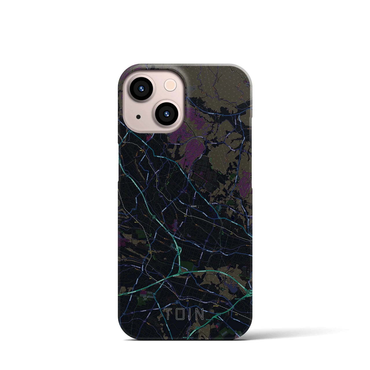 【東員(三重県)】地図柄iPhoneケース(バックカバータイプ)