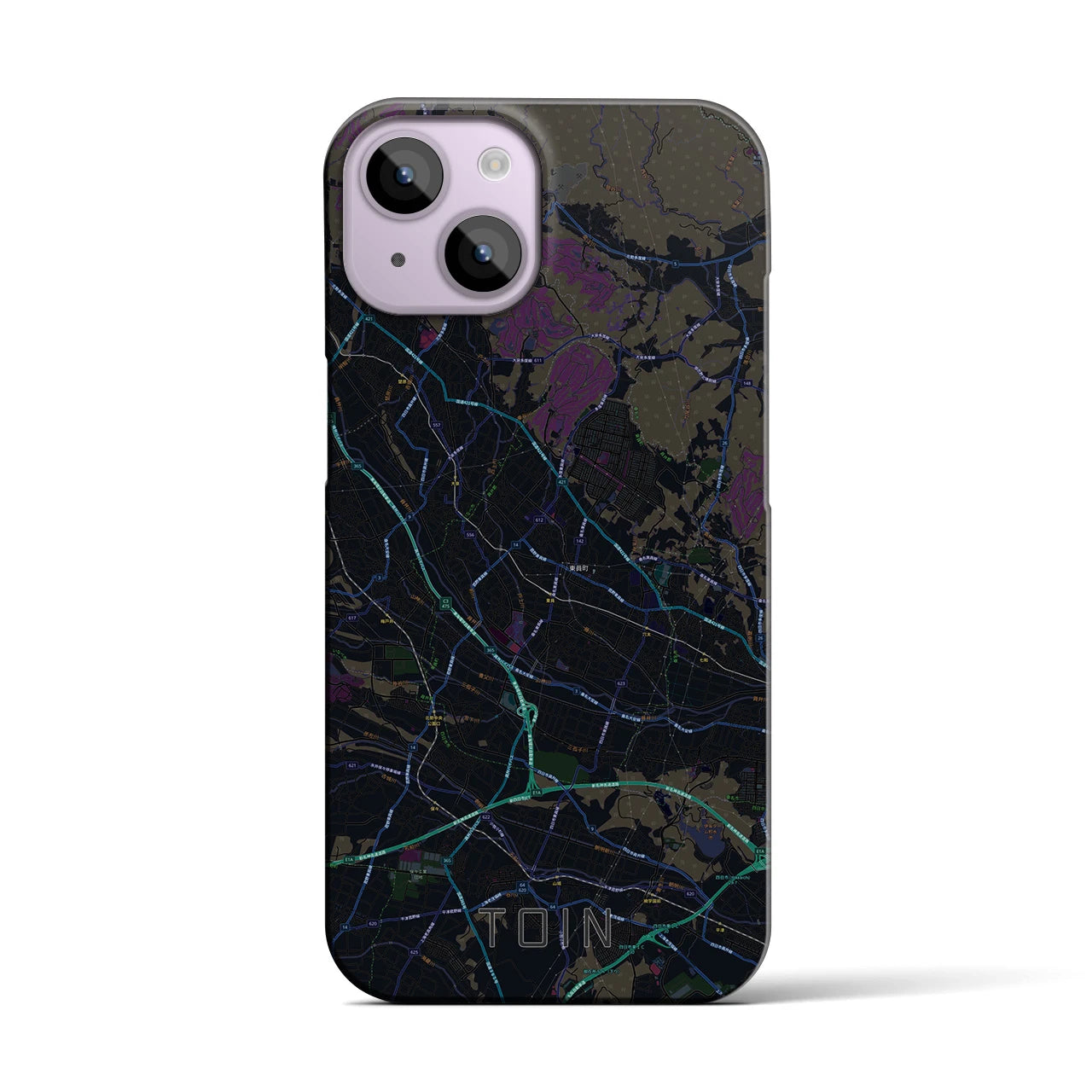 【東員(三重県)】地図柄iPhoneケース(バックカバータイプ)
