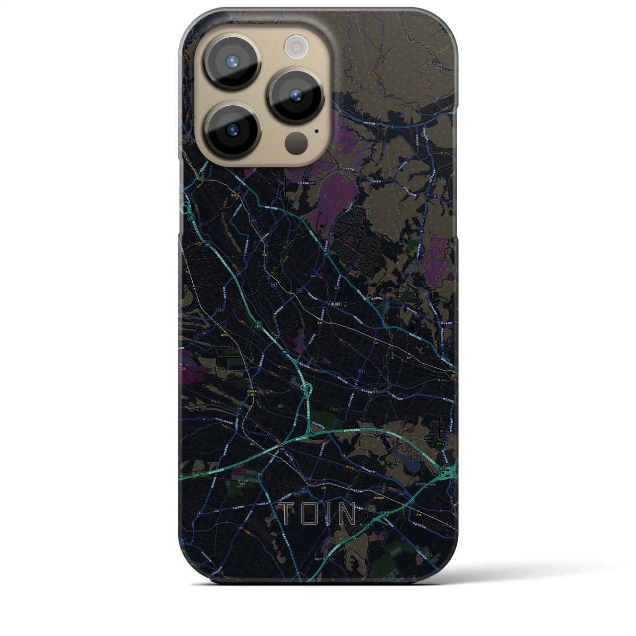 【東員(三重県)】地図柄iPhoneケース(バックカバータイプ)