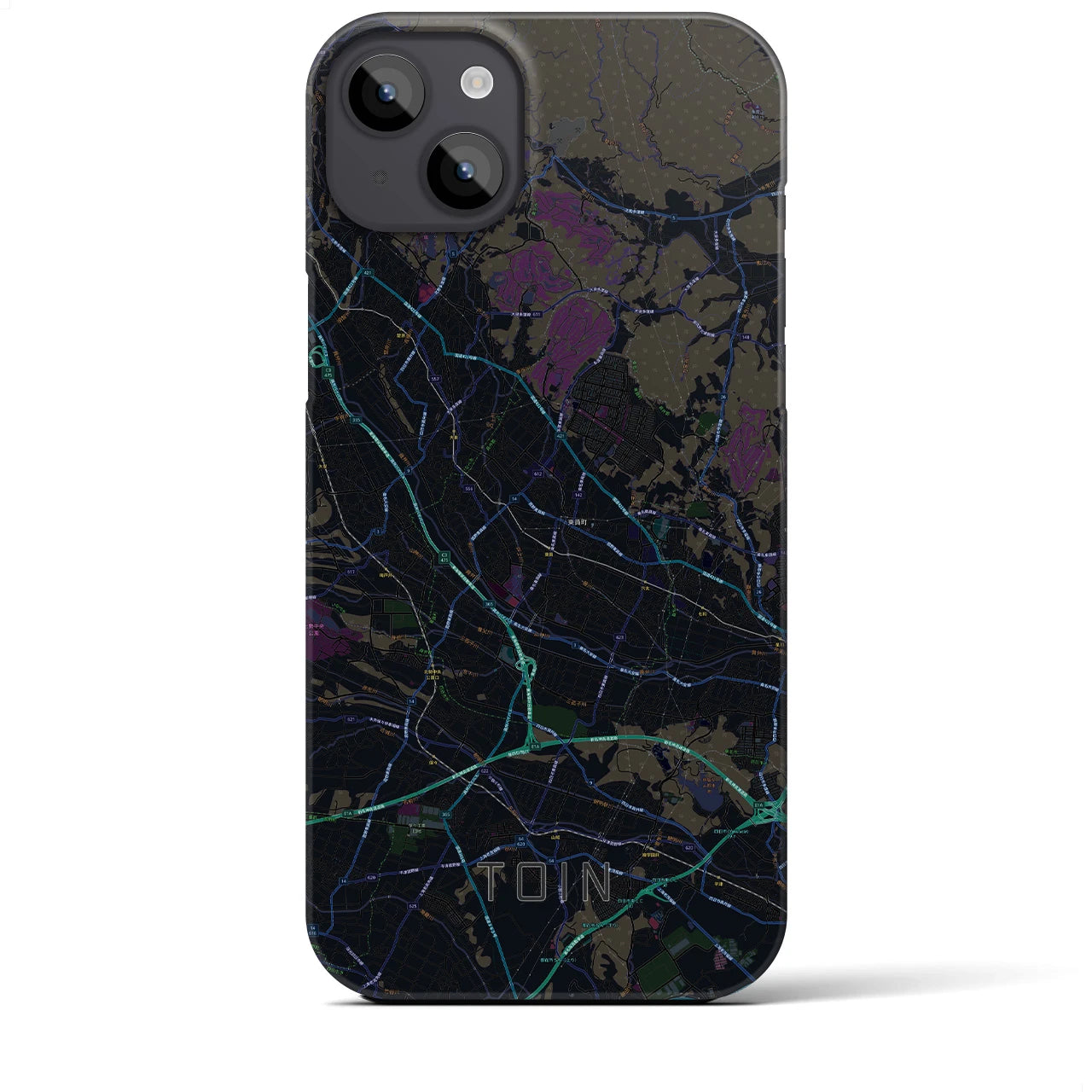 【東員(三重県)】地図柄iPhoneケース(バックカバータイプ)