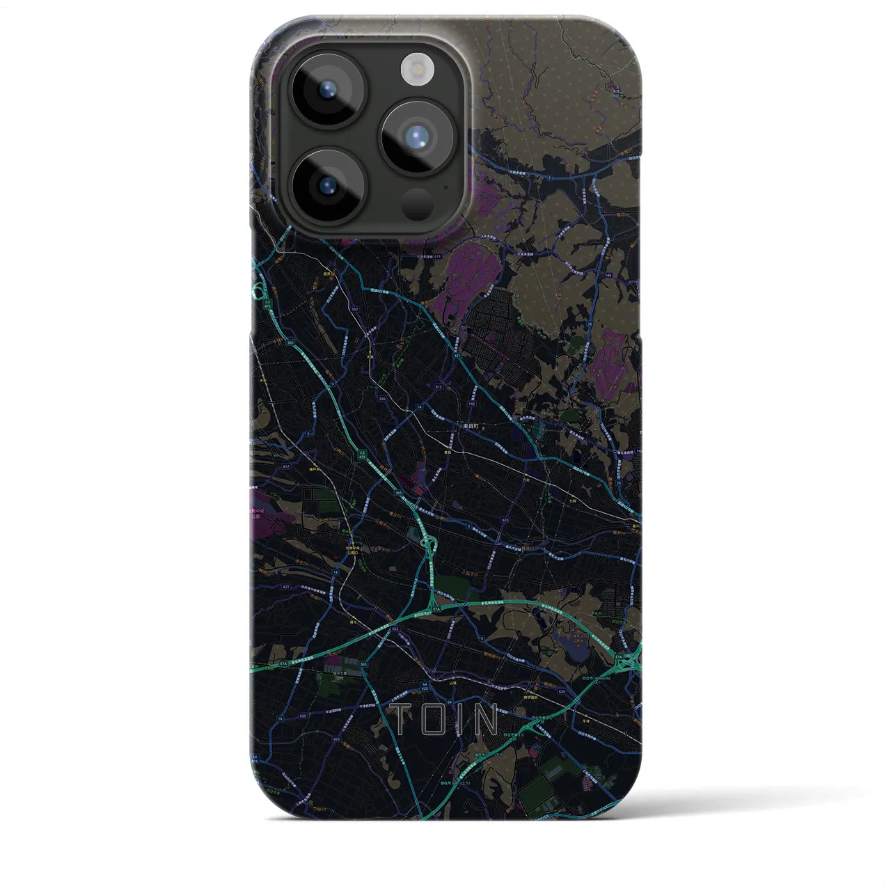 【東員(三重県)】地図柄iPhoneケース(バックカバータイプ)