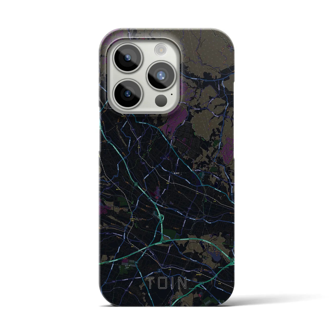 【東員(三重県)】地図柄iPhoneケース(バックカバータイプ)