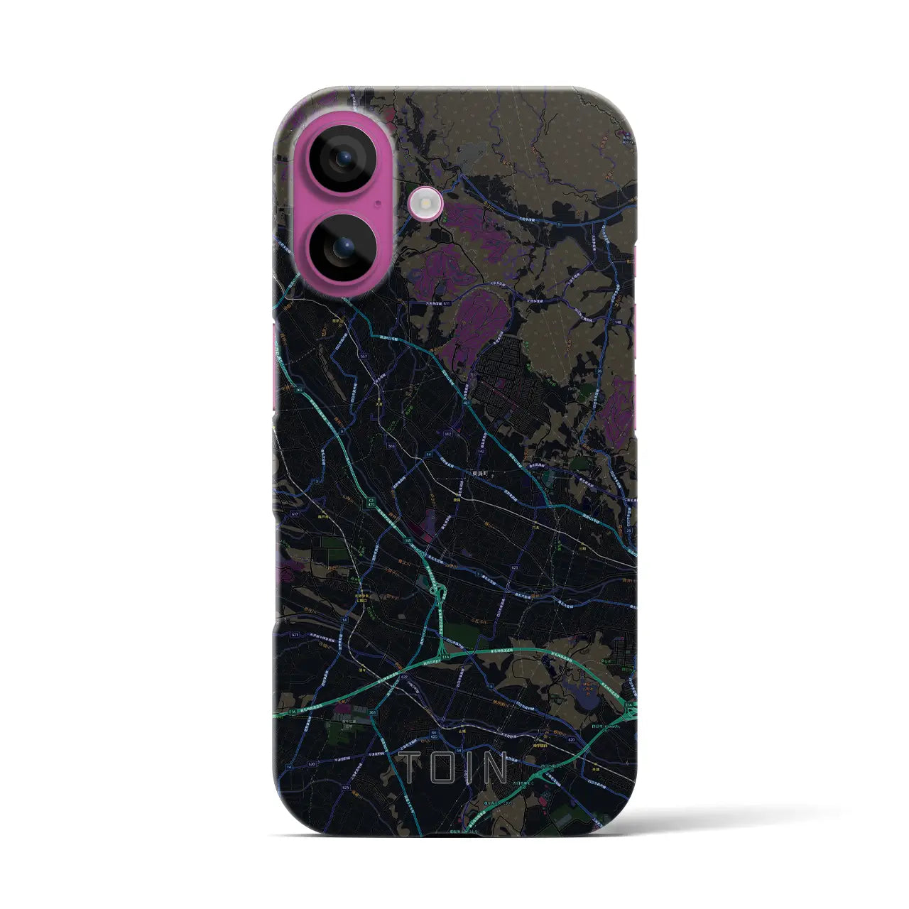 【東員(三重県)】地図柄iPhoneケース(バックカバータイプ)