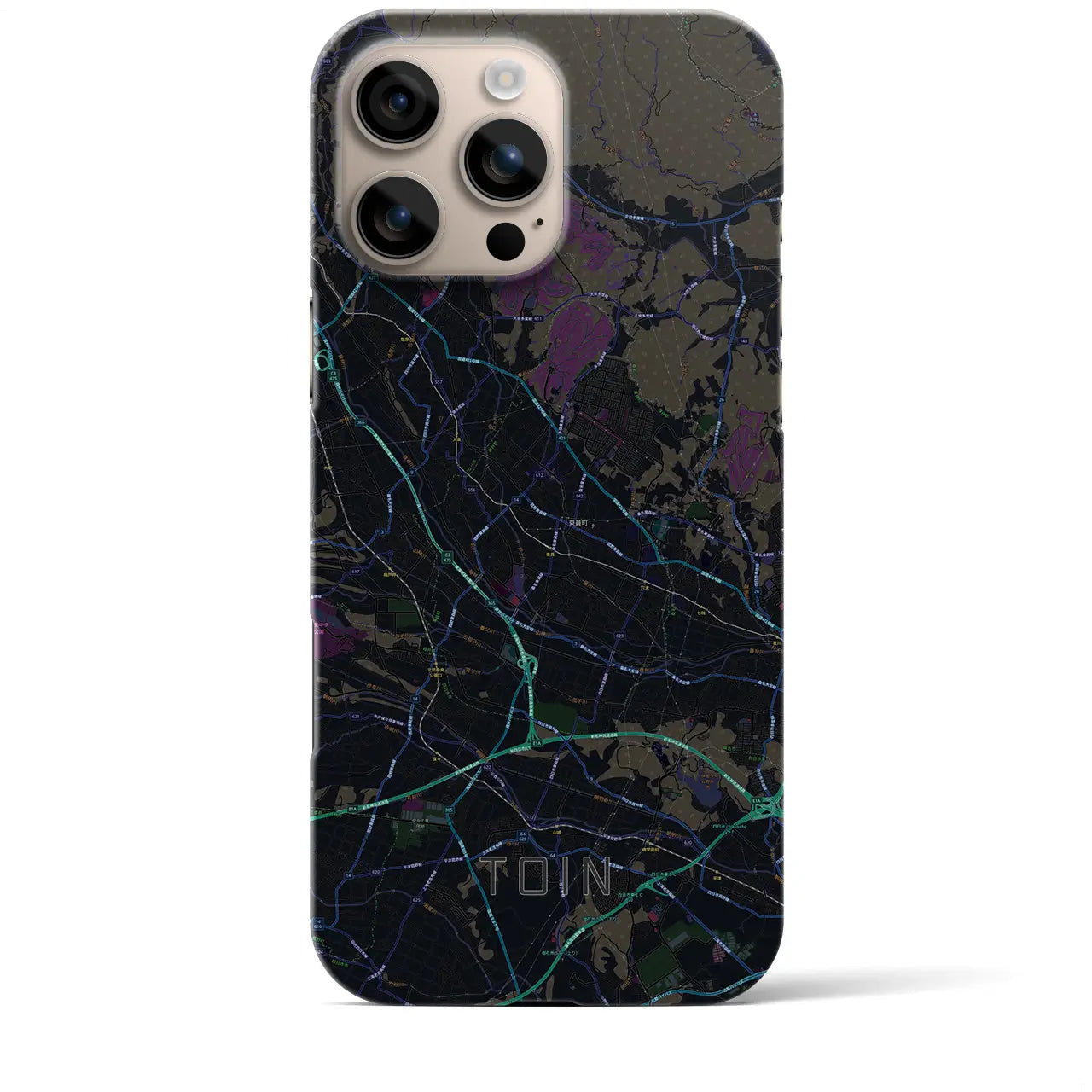 【東員(三重県)】地図柄iPhoneケース(バックカバータイプ)