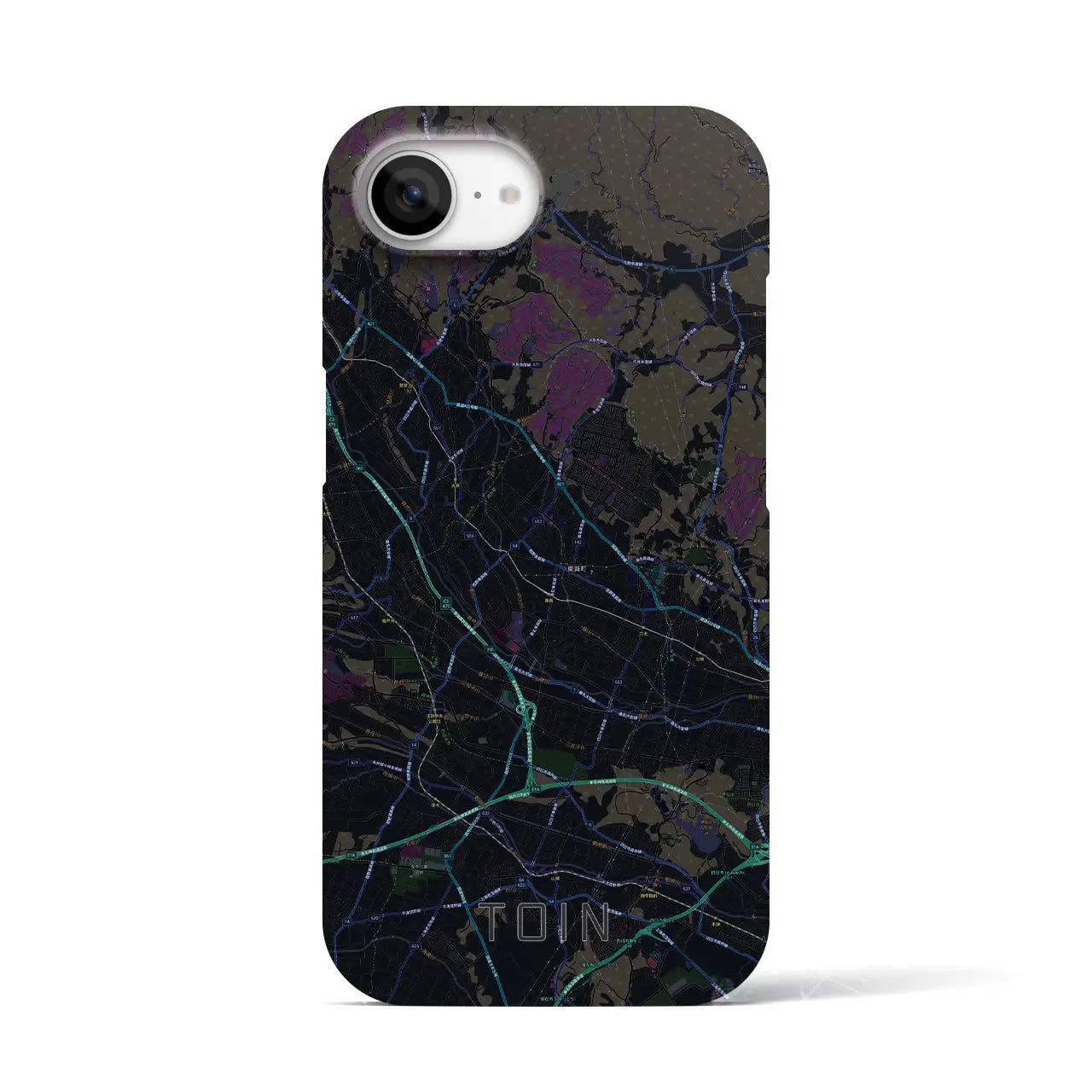 【東員(三重県)】地図柄iPhoneケース(バックカバータイプ)