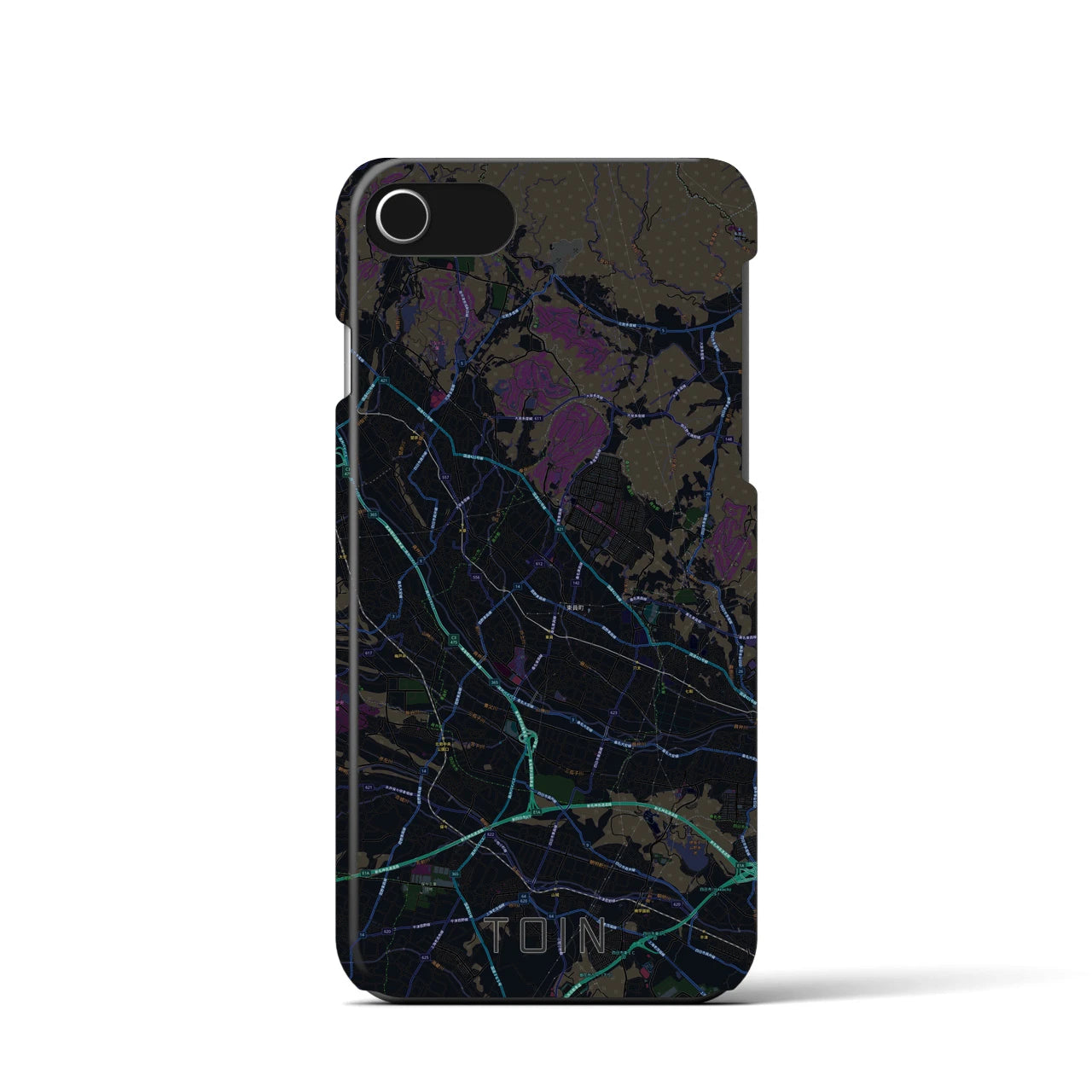 【東員(三重県)】地図柄iPhoneケース(バックカバータイプ)