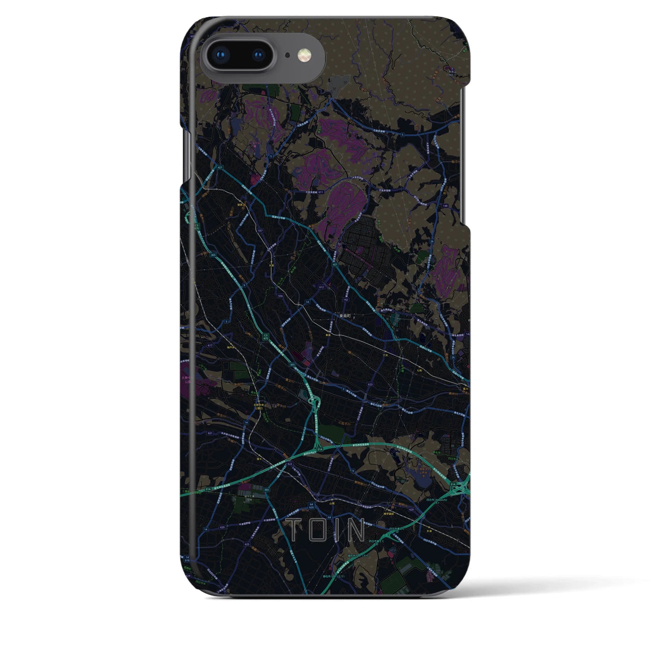 【東員(三重県)】地図柄iPhoneケース(バックカバータイプ)