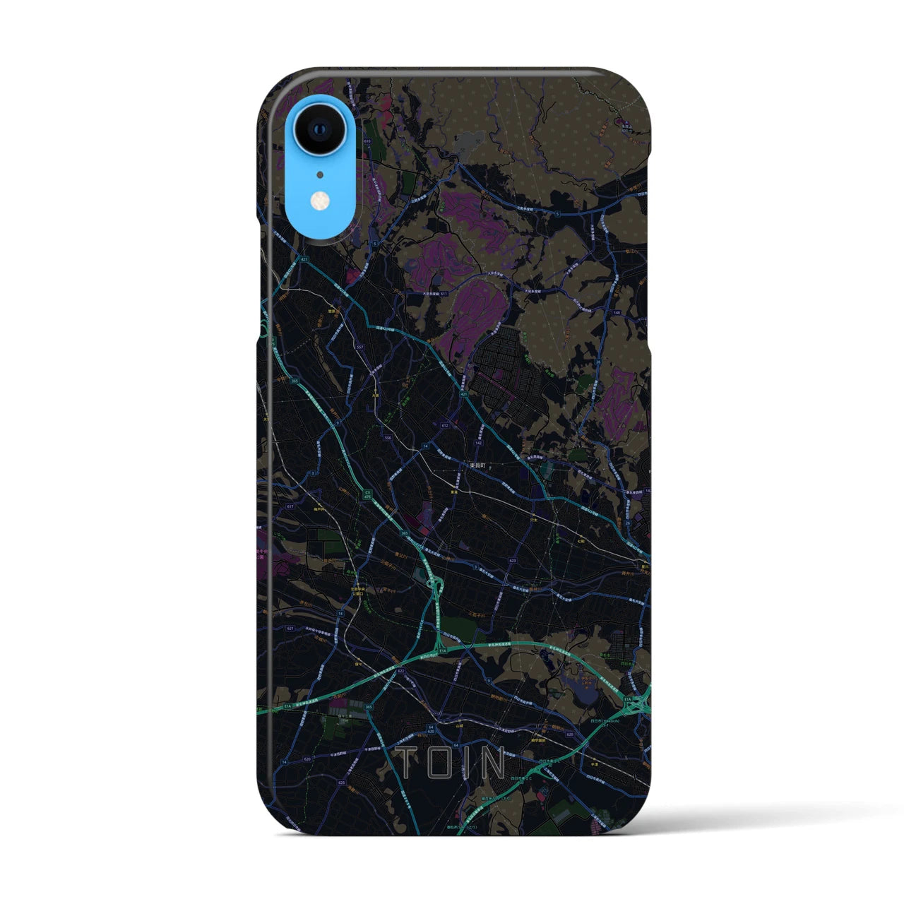 【東員(三重県)】地図柄iPhoneケース(バックカバータイプ)