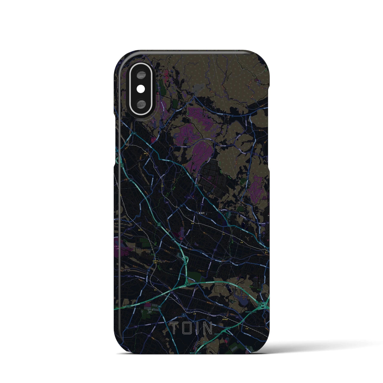 【東員(三重県)】地図柄iPhoneケース(バックカバータイプ)