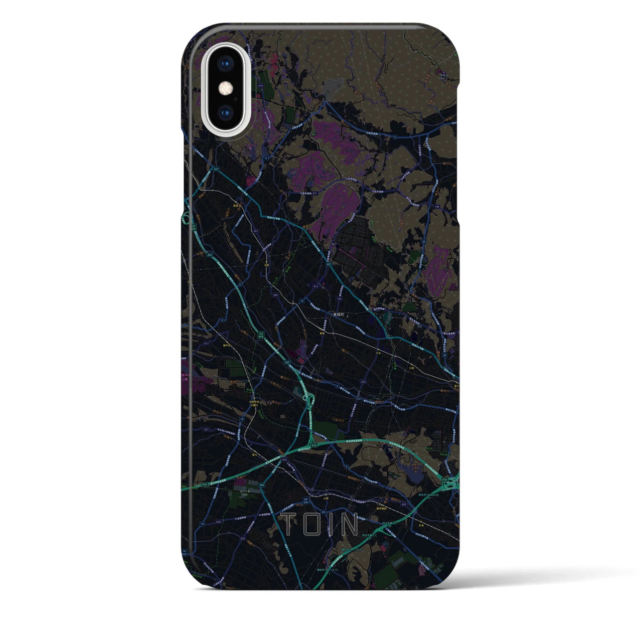 【東員(三重県)】地図柄iPhoneケース(バックカバータイプ)