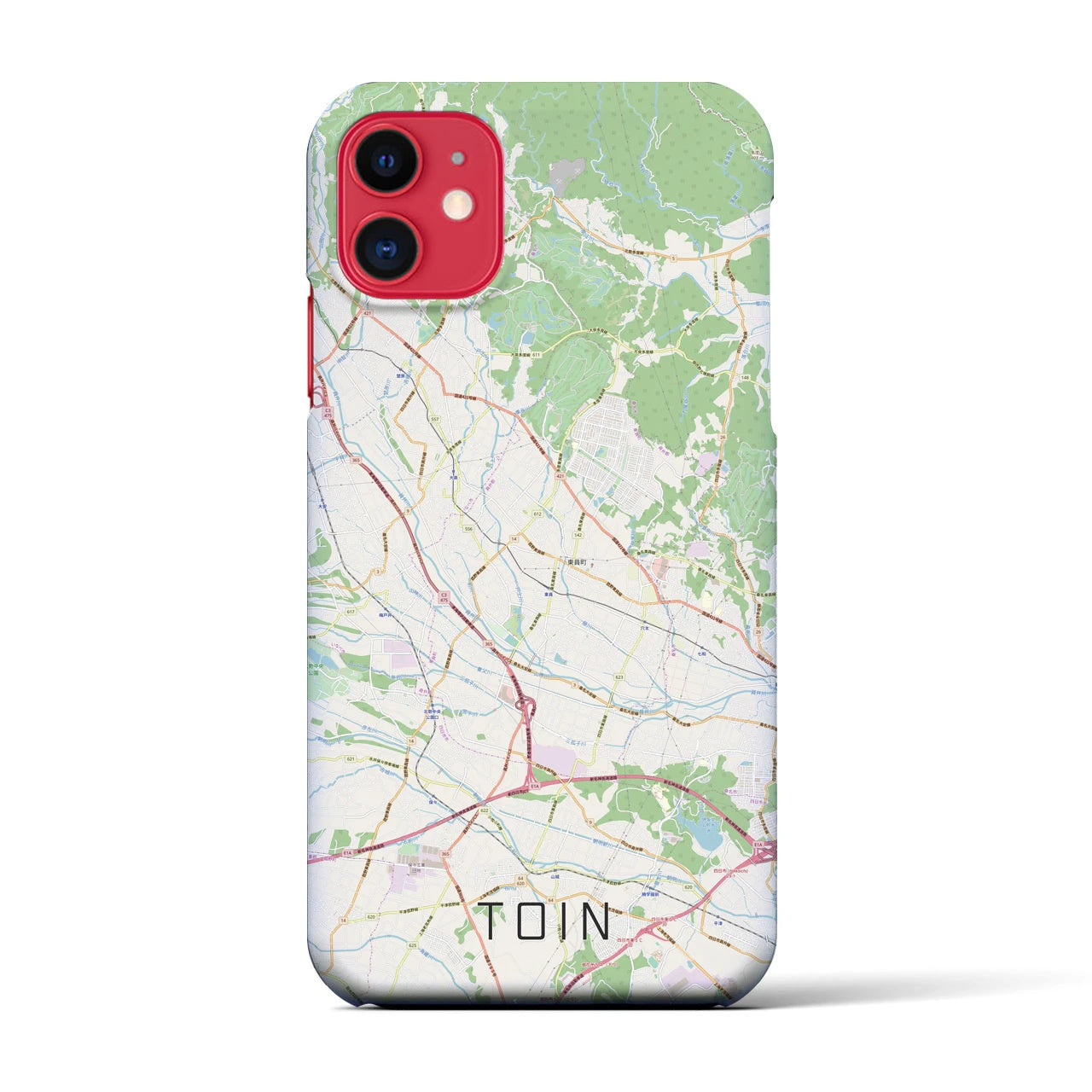 【東員(三重県)】地図柄iPhoneケース(バックカバータイプ)