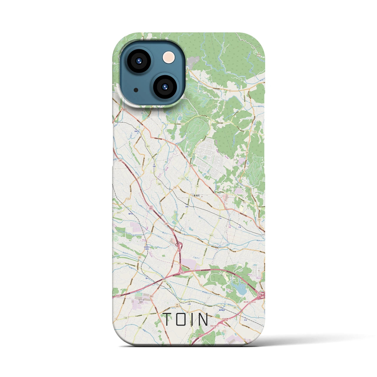 【東員(三重県)】地図柄iPhoneケース(バックカバータイプ)