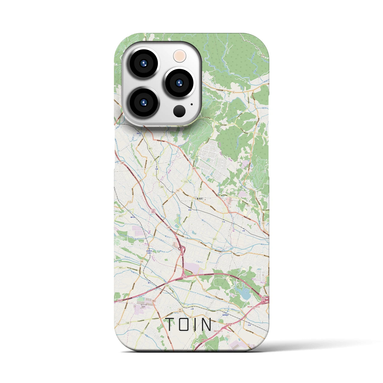 【東員(三重県)】地図柄iPhoneケース(バックカバータイプ)